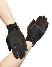 Satin SCHWARZ/WEISS/ELFENBEIN