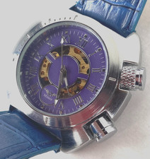 Minoir  Virton  Blau  Automatik, aus Sammlung, neu und ungetragen