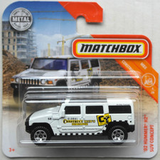 Matchbox Hummer H2 SUV weiß Construct Tech´s Neu/OVP Geländewagen Mattel MBX 