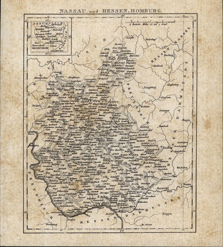 Historische landkarte von 1837 - landkarte,