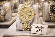 Luxus Armbanduhr Gold/Silber