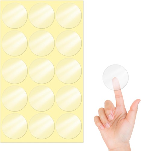 Transparent klebepunkte mm - transparent, 50
