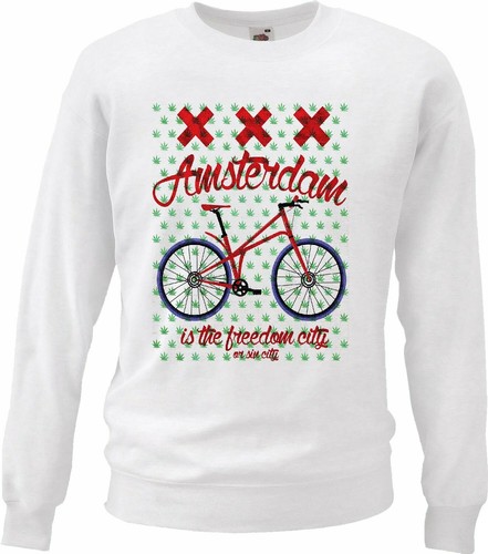 Sweatshirt amsterdam fahrrad - sweatshirt,