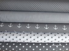 Stoffpaket in grau, 5