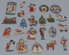 23x ZINNFIGUREN ZINNANHÄNGER WEIHNACHTEN KÜHN SCHWEIZER