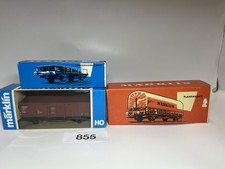 Märklin HO 3 teilig , 4510,4609,4430, Niederborwagen,Planewagen u.Hochbordwagen
