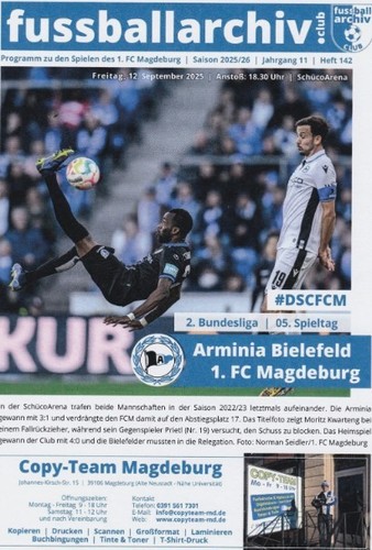 Fussball programmheft arminia - fussball,