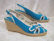 Espadrille Sandalette Wedge Pumps 37 Türkis 