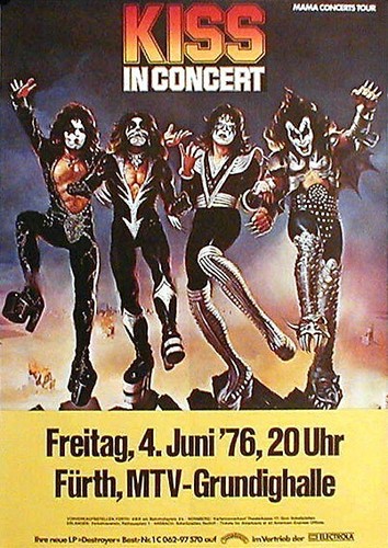 Kiss rares konzertplakat von - konzertplakat,