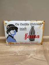 Wehrmacht WK2 Emaille Schild Fanta