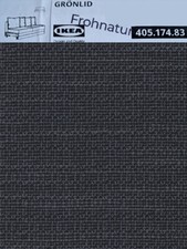 Ikea GRÖNLID Bezug 2er Bettsofa Hillared anthrazit 405.174.83 NEU Wechselbezug