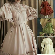 Damen Lolita Kleid Rüschen