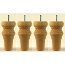 4 Möbelfüße, (Buche) Ref