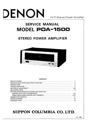 Service manual anleitung für - service,