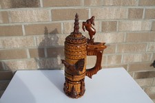 alter Holz Bierkrug groß