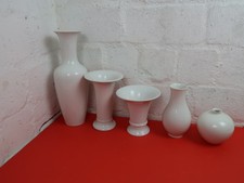 5 x KPM Berlin Vasen weiß aus