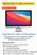 Apple iMac 21,5" 4K Intel i7