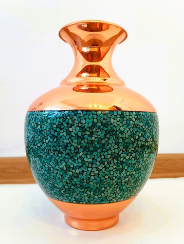 Türkisfarbene deko vase - türkisfarbene,