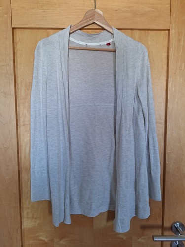 Strickjacke weiß meliert