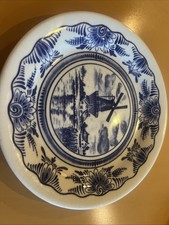 Teller  Delfter blau gemustert  DM ca. 24,5 cm Ironstone Tableware Ware 4.89