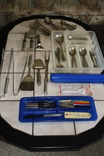 Besteck Besteckteile Grillbesteck Salatbesteck Obstmesser zum Teil DDR Ostalgie