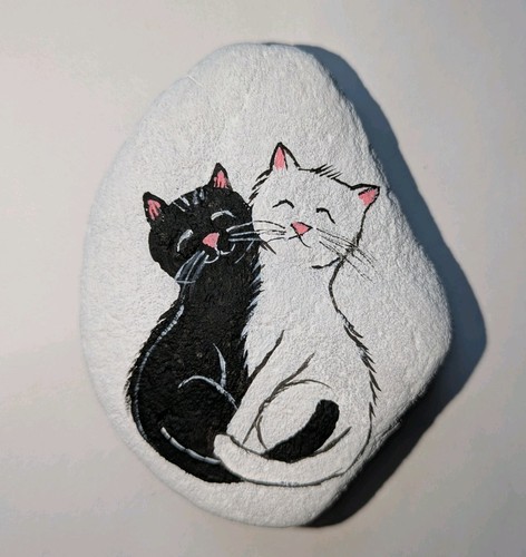 Bemalter stein katzen - bemalter, stein,