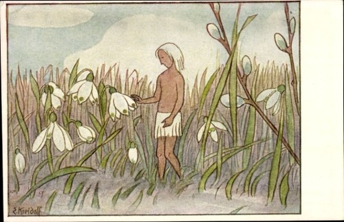 Künstler kreidolf ernst - ak,