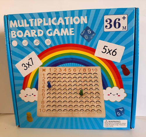 Multiplikation brettspiel holz - brettspiel,