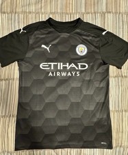 Manchester City Trikot Original Puma Schwarz L  w. Neu nur 2x getragen