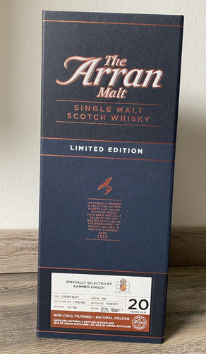 The arran single cask whisky - the,