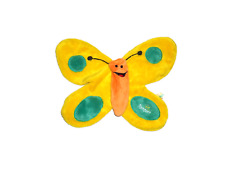 WIE NEU * PAMPERS Schmetterling Schmusetuch Schnuffeltuch gelb & türkis orange