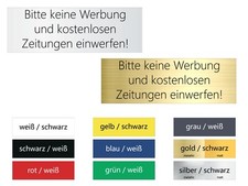 Schild KEINE WERBUNG