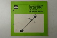 Stihl Freischneidegerät FS 200AV electronic FS 202 FS 202 AV Betriebsanw To-7772