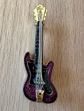 Brosche Anstecknadel Gitarre