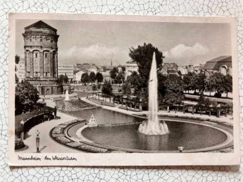 Mannheim wasserturm - ak,