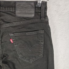 Levis 512 Herren Jeans Hose Gr W29 L30 Schwarz  Gerade Beim Baumwolle elasthan 
