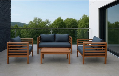 Holz lounge set - set, gardissimo