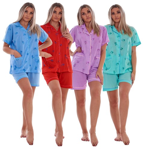 Damen blumen pyjama - blumen,