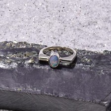 Opal Dublette Ring, 925er Silber, Edelsteinring (23160), Edelsteinschmuck