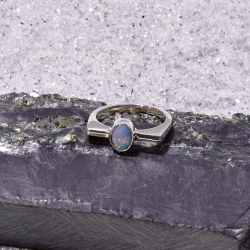 Opal dublette ring 925er - dublette, ring,