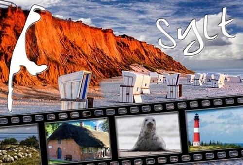 Sylt nordsee foto magnet - foto,