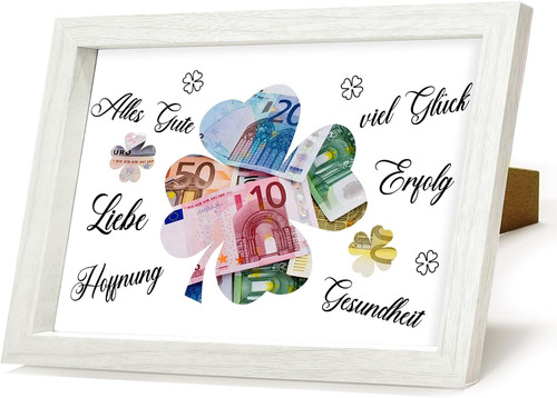 Geldgeschenk kleeblatt - geldgeschenk,