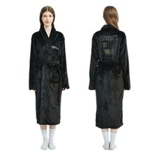 GNTM Herren Damen Bademantel Schwarz/Wellnessmantel bademantel