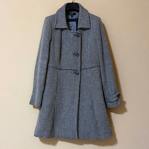 Kamille mantel lang tweed - kamille,