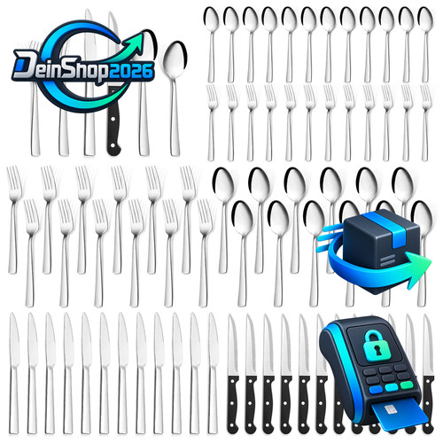 Besteckset teilig edelstahl - besteckset,