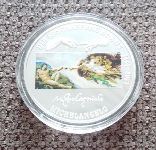 Medaille die erschaffung adams - die,