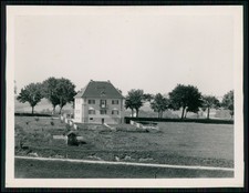 3x Foto - Österreich Bayern - Zweistöckiges Haus Walmdach ländlich gelegen 1930