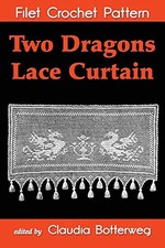 Two Dragons Lace Curtain Filet