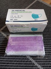 Mundschutz,Maske,Medizinsche Maske,OP-Maske,blau,lila,violett,Erwachsene