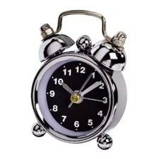 Hama Mini Wecker Reisewecker Analog schwarz, blau, weiß